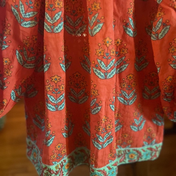 VICTORIA DUNN NWT BEAUTIFUL SUMMER BLOUSE SIZE L NWT - Picture 12 of 14